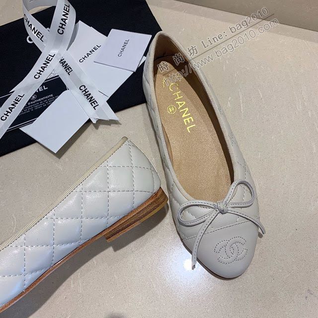 Chanel女鞋 香奈兒頂級芭蕾舞鞋 Chanel羊皮舒適平底鞋  naq1080